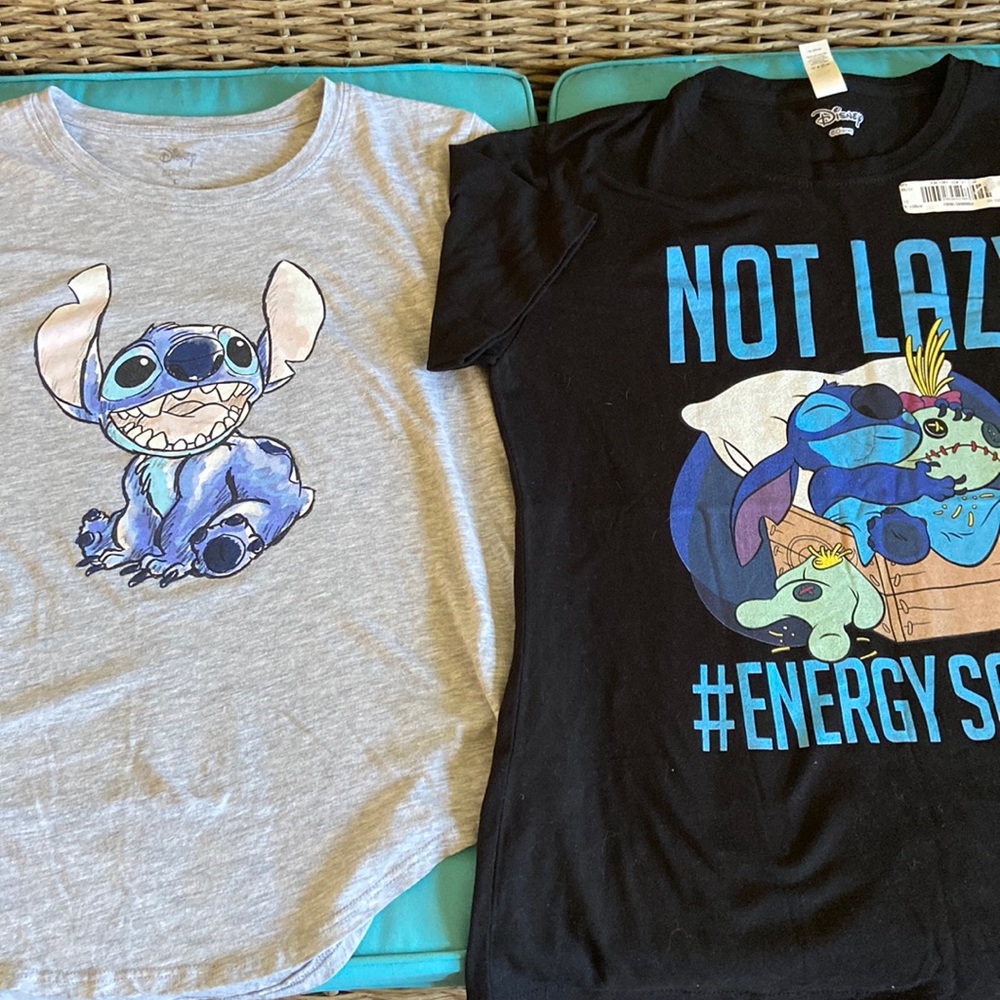 Disney Stich tees sz L